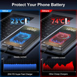 25w super fast charger type c compatible with samsung galaxy s series, 10ft long android type c cable 2pack