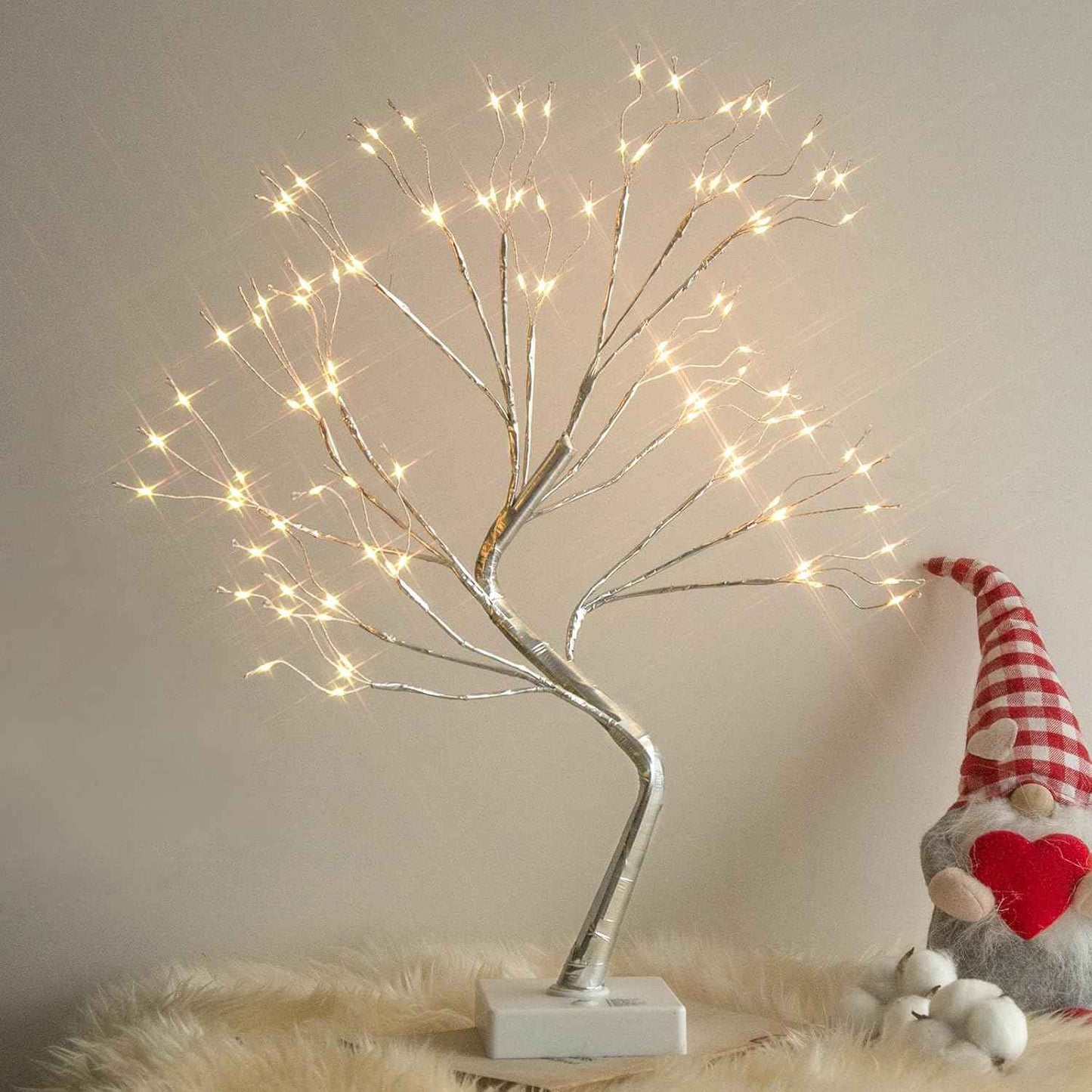 PEIDUO Fairy Lights Spirit Tree, 2PK Bonsai Tree Light, 108 LED Warm White Fairy Light Trees for Room Decor, Artificial Tree with 9 Modes for Christmas Decorations Indoor Home Decor