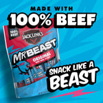 Jack Link's x MrBeast Original Mini Beef Jerky Sticks, 12 Pack, 0.5 oz Meat Sticks