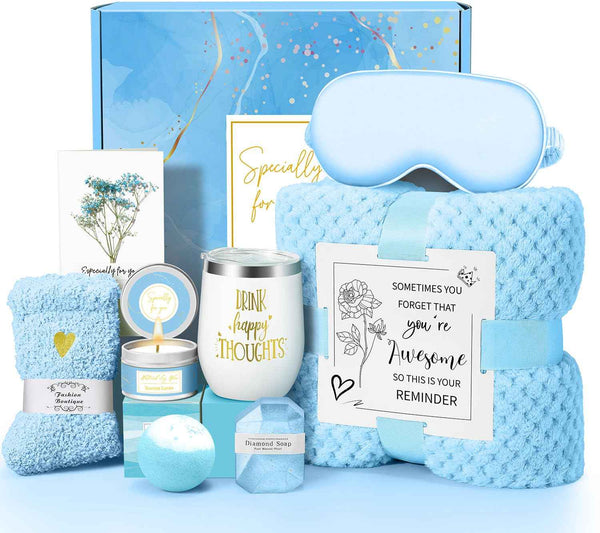 Valentines Day Gifts for Her Women Daughter Girlfriend Wife, Happy Birthday Gifts for Women Mom Her Friend Sister Wife Grandma, Self Care Gift Get Well Relaxing Spa Galentines Day Gift Basket Set