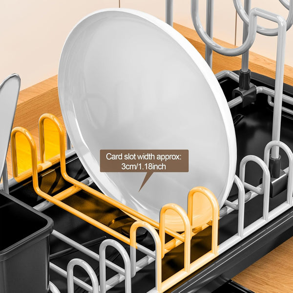 Compact Dish Drying Rack for Countertops, Small-Sized for Dorms and RVs