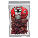 Old Trapper Beef Jerky, Hot & Spicy, 8 Ounce Individual Pack, 11 Grams of Protein, 70 Calories per Serving