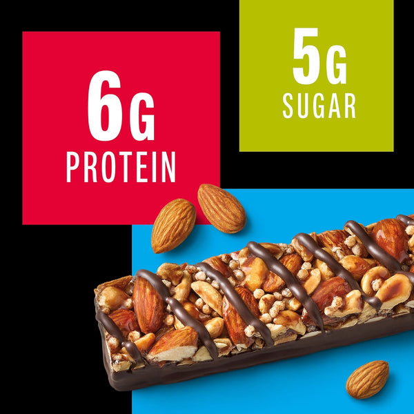 KIND Dark Chocolate Nuts & Sea Salt Snack Bars, 24 Count, Gluten Free, Low Sugar, High Fiber