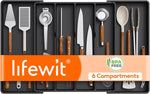 Lifewit Utensil Organizer for Kitchen Drawers with Adjustable Cutlery Holder