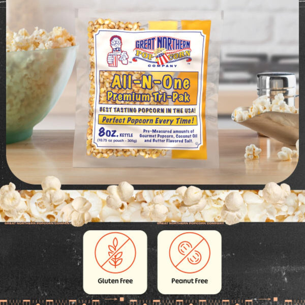 Bulk Popcorn Machine Packets with Kernels, Oil, and Salt for 24 Servings
