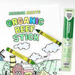 Organic Beef Sticks - Grass Fed, Zero Sugar, Non-GMO, Individually Wrapped Meat Snacks