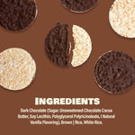 Dark Chocolate Rice Cakes, Kosher Certified, Dairy Free, Gluten Free Snack Pack Of 3