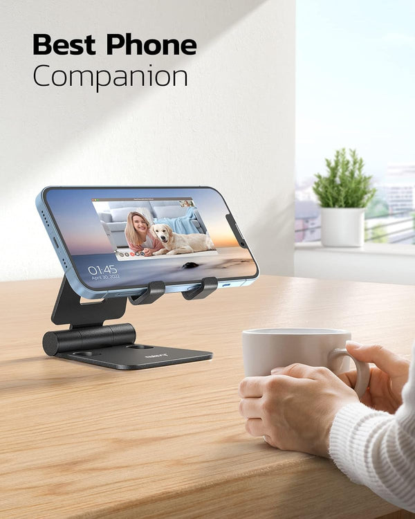 Adjustable and Portable Phone Stand for Smartphones and e-Readers