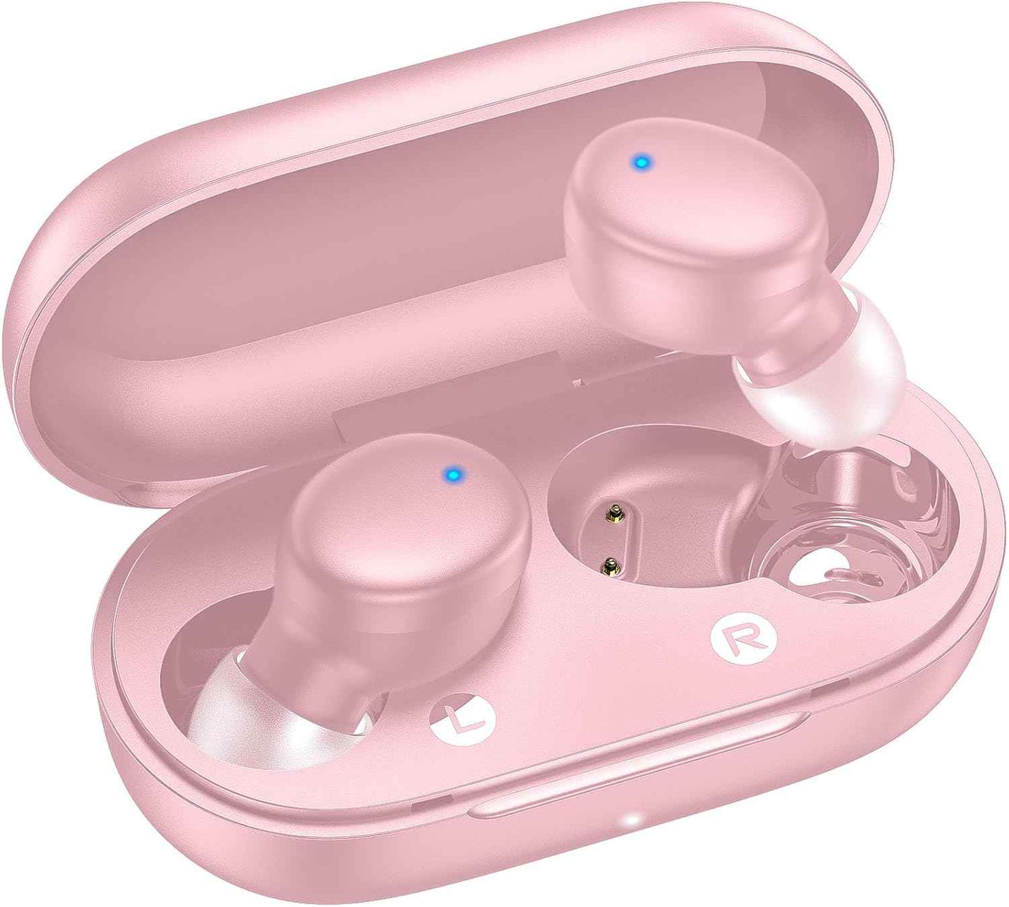 kurdene Wireless Earbuds Bluetooth 5.3 in Ear Buds Light Weight Headphones,Deep Bass Sound,Built in Mics Headset,Clear Calls Earphones for Sports Workout