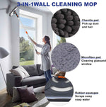 79 Inches Long Handle Wall Cleaner Mop by Wall Washer Cleaner Tool for Walls Ceiling Fans Dust Baseboard Floors Clean