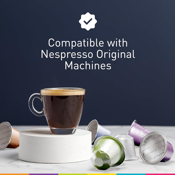 Bestpresso Coffee Pods for Nespresso Original Machine, 120 Aluminum Capsules, Compatible with Nespresso Original
