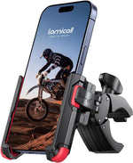 Lamicall Motorcycle Bike Phone Mount - [1s Quick Release] Bike Cell Phone Holder Clip, Bicycle Scooter Handlebar Clamp, Gifts for iPhone 17 16 15 14 Pro Max, Galaxy S25 S24 Ultra, 4.7-7" Phones, Blue