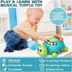 jyusmile baby turtle crawling toy 6-12 months musical light sound