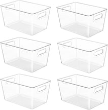 Clear Pantry Organizer Bins for Kitchen and Bathroom Storage