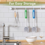 Dish Brush with Handle, 2 Pack Kitchen Scrub Brushes for Cleaning, Dish Scrubber with Stiff Bristles for Sink, Pots, Pans