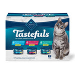 Blue Buffalo Tastefuls Flaked Wet Cat Food Variety Pack, 5.5-oz Cans, 24 Count, 8 of Each Flavor