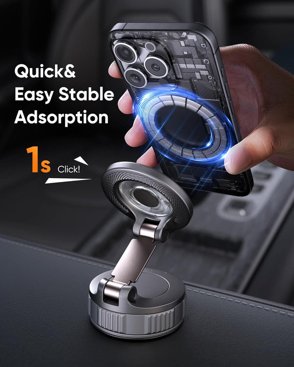 360° Adjustable Magnetic Car Phone Mount for iPhone