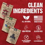 Righteous Felon Biltong Beef Jerky Variety Pack with 3 Flavors