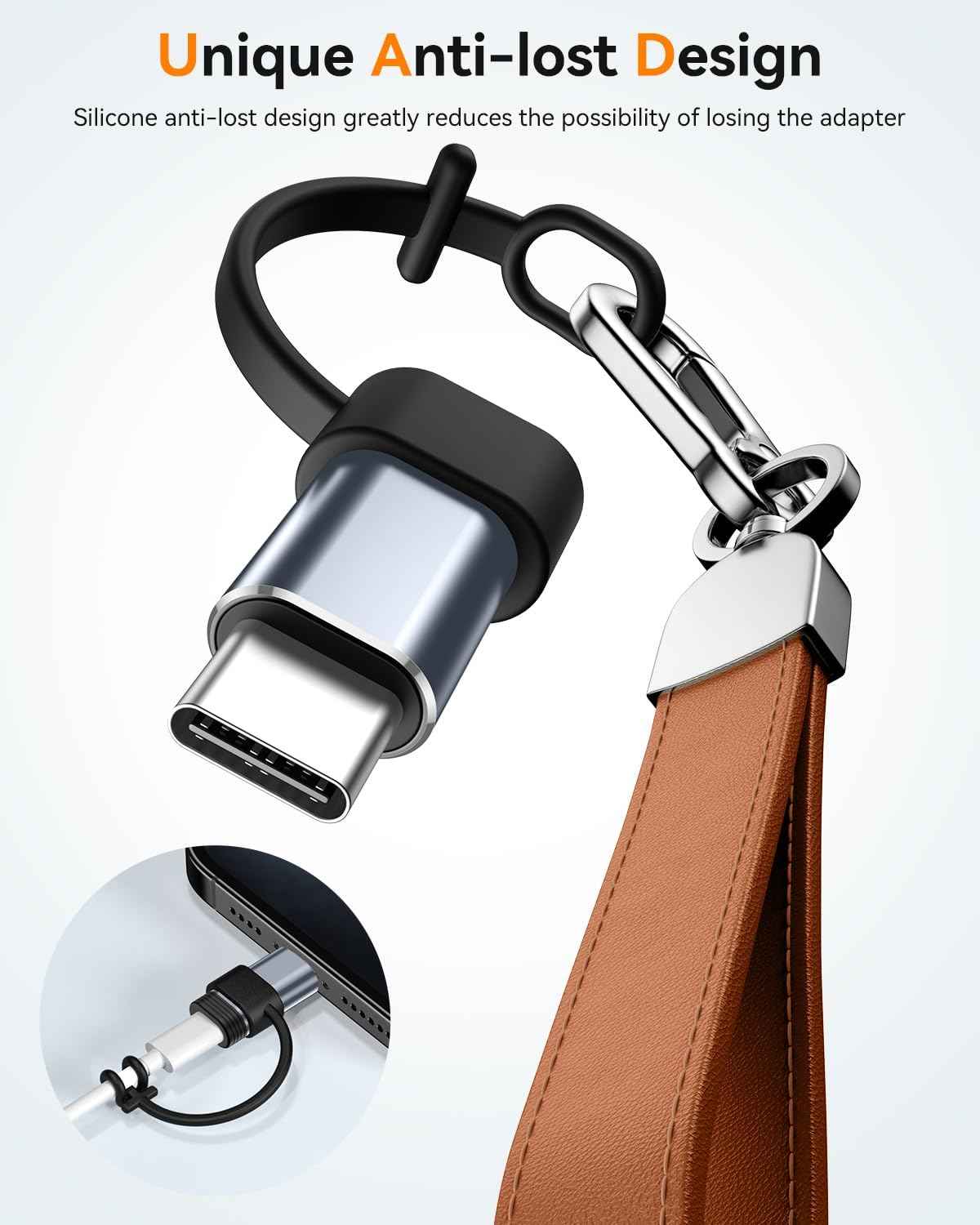 Temdan 4 Pack Lightning to USB C Adapter for iPhone 15/16/17 Pro/17 Pro Max,for iPhone 17/16 Charger,17/16 Accessories,Fast Charging & Data Transfer,USB C Charger Connector Cable,Not for Audio/OTG