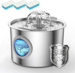 Cat Water Fountain Advanced 304 Stainless Steel 2.2L/74oz with Detachable Tank, Easy to Clean