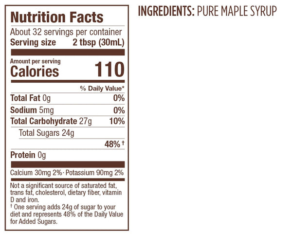 Butternut Mountain Farm Pure Vermont Maple Syrup, Grade A, Dark Color, Robust Taste