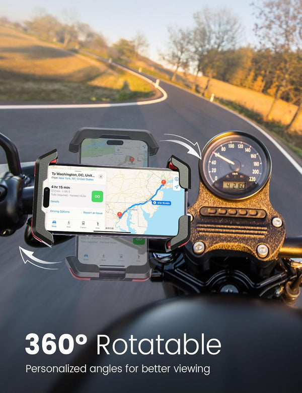 Upgraded Bike Phone Holder Handlebar for Large Phone Cases