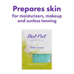 dermatologist-developed buf-puf body sponge, gentle exfoliating bath sponge, reusable, 1 count