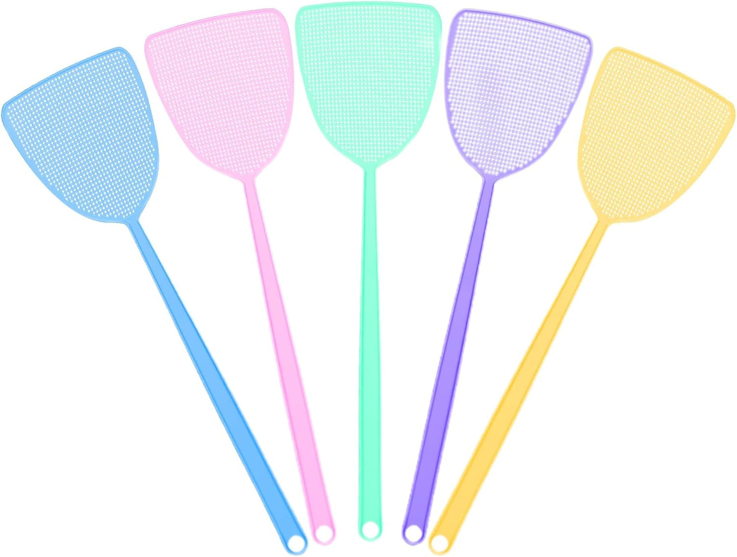 Fly Swatter, Strong Flexible Manual Swat Set Pest Control, Assorted Colors (3 Pack)