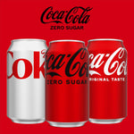 Coca-Cola Zero Sugar Soda, 12 fl oz Cans, 12 Pack - Classic Cola Soft Drink Fridge Pack