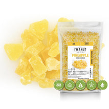 Premium Dried Pineapple Chunks 16oz, Non-GMO, Gluten & Peanut Free, Ethically Sourced