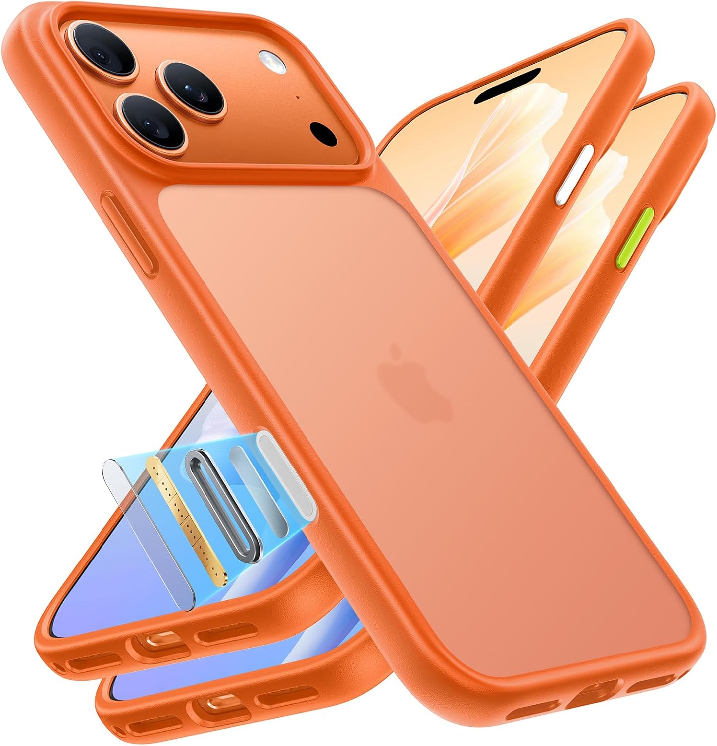 TORRAS for iPhone 17 Pro Case, Beyond Military-Grade Protection, Camera Control Button, DIY Buttons, Translucent Matte Slim Thin Shockproof Hard Back Anti-Scratch case for iPhone 17 Pro, Deep Blue