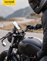 Lamicall Motorcycle Bike Phone Mount - [Upgrade Vibration Dampener] [Camera Friendly] Bike Phone Holder Handlebar Clamp, Bicycle Cell Phone Mount, iPhone 17 16 Pro Max, Galaxy S25 Ultra, 6-7.2" Phones