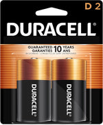 Duracell Coppertop D Batteries, 4 Count (1 Pack), D Battery with Long-lasting Power, All-Purpose Alkaline Battery for Household and Office Devices