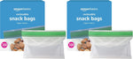 Amazon Basics Reclosable Food Storage Snack Bags for Everyday Use