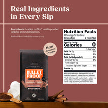 Bulletproof Cinnamon & Vanilla Flavored Ground Coffee, 10 Oz, Medium Roast, 100% Arabica Beans, No Artificial Flavors