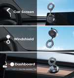 2026 Upgraded Vacuum Magnetic Car Phone Holder 360° Reinforced 96LBS Ultra Suction Cup Phone Mount for MagSafe Cell Phone Holders for Your Car/Gym/Mirror Mount for iPhone & Android