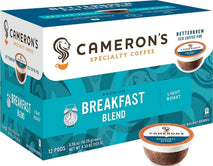 Cameron's Coffee Single Serve Pods, Breakfast Blend, 12 Count, 6 Pack