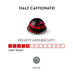 Nespresso Capsules Vertuo Half Caffeinato Mild Roast Coffee 30-Count Pods