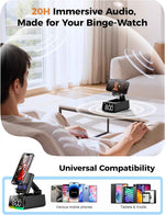 Bluetooth speaker for men and women - induction phone stand with HD sound and anti-slip base, perfect gift for him or her