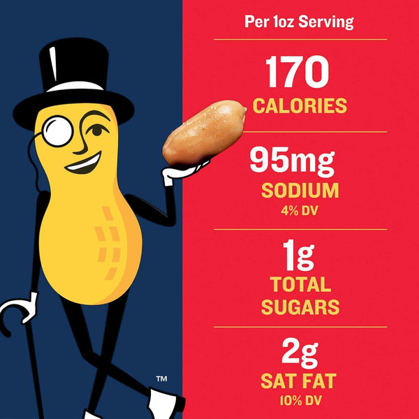Planters Salted Cocktail Peanuts, 2.19lb Jar, Kosher, Bulk Nuts
