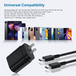Type C Charger 2Pack 25W PD USBC Wall Charger for Samsung Galaxy Phones and Tablets