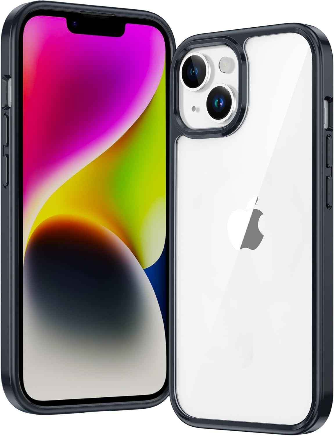 FNTCASE for iPhone 17 Pro Case, Compatible with Magsafe, Clear Transparent Magnetic Shockproof Protective Rugged Phone Cover with Screen Protector - 6.3 inch (A-Clear)