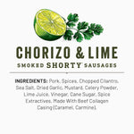 Duke's Pork Chorizo & Lime Smoked Shorty Sausages, 5 oz, Gluten Free, 7g Protein