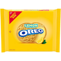 OREO Lemon Creme Sandwich Cookies, Party Size, 8.95 oz packaging