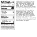 Amazon Kitchen, Spaghetti, Beef Meatballs & Marinara Sauce, Single Serve Meal, 14 oz