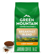 Green Mountain Coffee Roasters Breakfast Blend, 18oz Bagged Ground Coffee, Light Roast