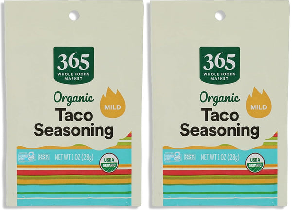 365 by Whole Foods Market, Organic Taco Seasoning, Non-GMO, 1-Ounce Single-Packet
