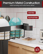 Sakugi Over The Sink Dish Drying Rack with Adjustable 2 Tier Capacity