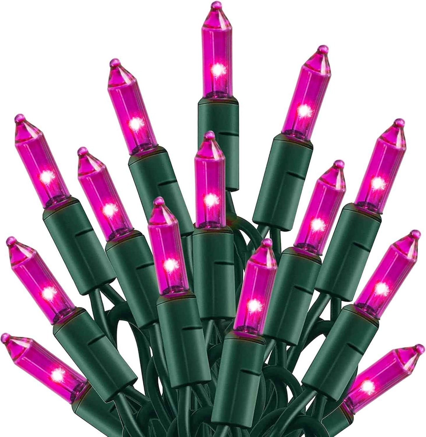 TW SHINE Warm White Christmas Lights Outdoor, 20FT 100 Count Incandescent Christmas Light Indoor, Waterproof Christmas Tree String Lights for Xmas Decorations