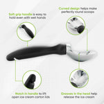 Spring Chef Heavy Duty Ice Cream Scoop with Comfortable Handle - Professional Ice Cream Scooper for Gelato, Sorbet, Cookie Dough, Melon, Frozen Yogurt